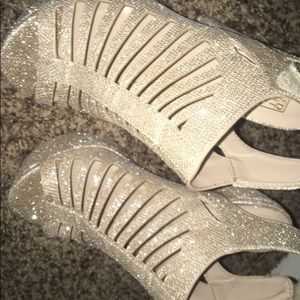 Gold Chunky Heels